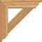 Ekena Millwork Traditional Traditional Rough Sawn Bracket w/ Offset Brace, Western Red Cedar, 6"W x 22"D x 22"H BKT0604X22X22TRA01RWR - alternate 2